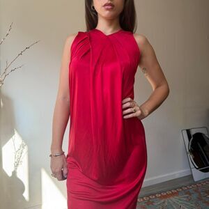 MARTIN GRANT PARIS SCULPTURAL DRAPED MINI DRESS